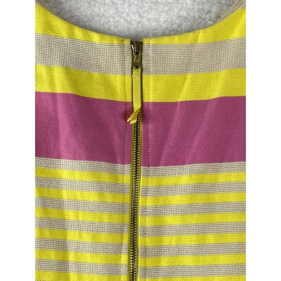 Ann Taylor LOFT Dress Women 10 Stripe Mod Retro Classic Office Preppy Coastal - Picture 9 of 13